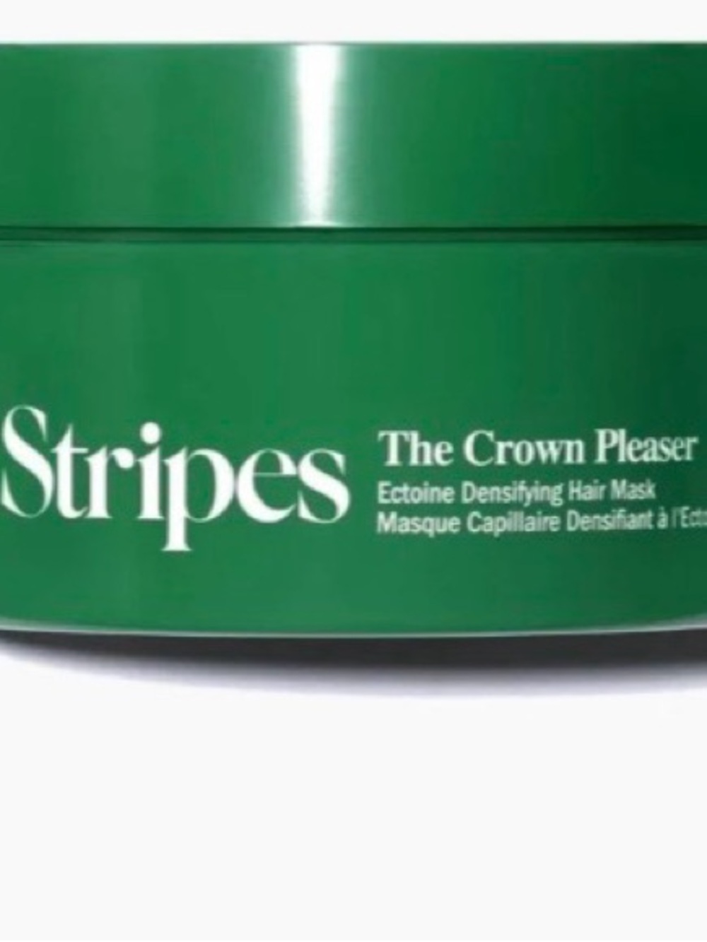 New in box Stripes The Crown Pleaser Ectoine Densifying Hair Mask - Green